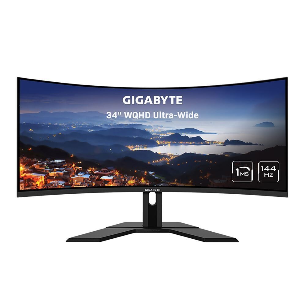 Gigabyte G34WQC 34" 2K QHD (3440 x 1440) 144Hz UltraWide Screen Gaming Monitor