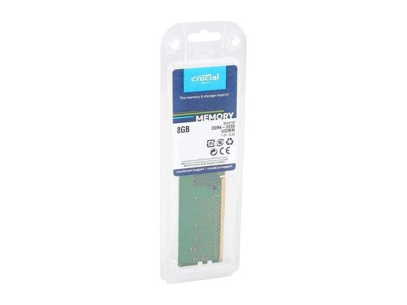 Crucial 8GB DDR4 3200 (PC4 25600) Desktop Memory