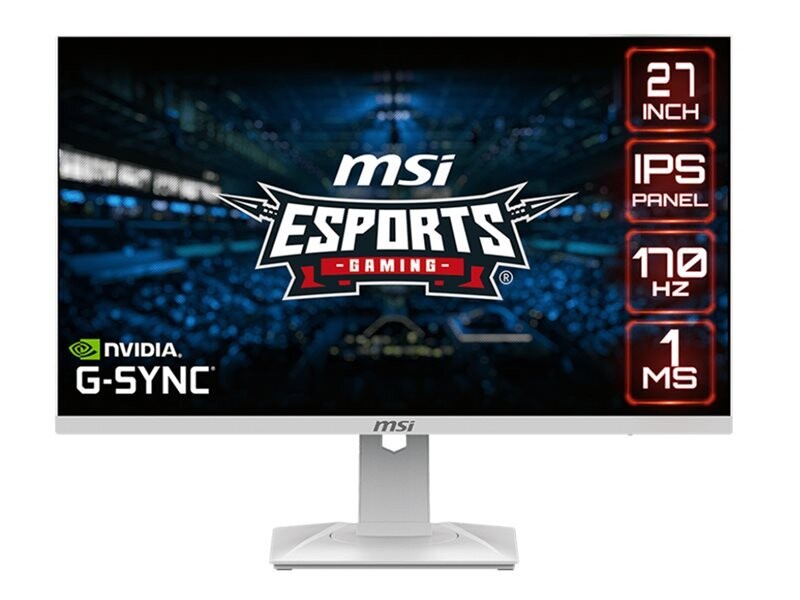 MSI Optix G274RW - LED monitor - 27" - 1920 x 1080 Full HD (1080p) @ 170 Hz - IPS - 250 cd/m² - 1000:1 - 1 ms - 2xHDMI, DisplayPort
