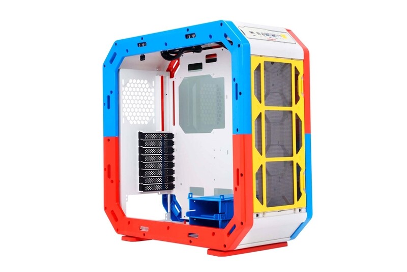 IN WIN AIRFORCE - MDT - extended ATX - windowed side panel (tempered glass) - no power supply (ATX12V/ PS/2) - justice white - USB/Audio