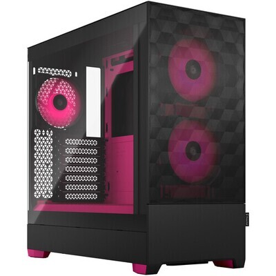 Fractal Design Pop Air RGB - Tower - ATX - windowed side panel (tempered glass) - no power supply (ATX) - magenta, clear, tinted - USB/Audio - for Fractal Design Model D, Type D