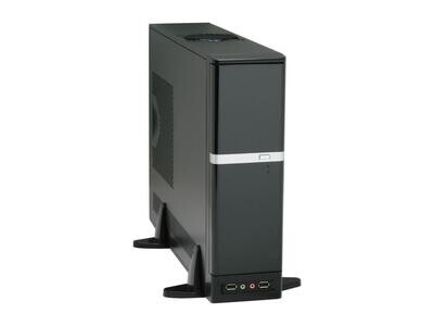Apex Case DM-387 microATX Desktop Black/Silver 275W 1/1/(1) Bays USB AUDIO Glossy Finished