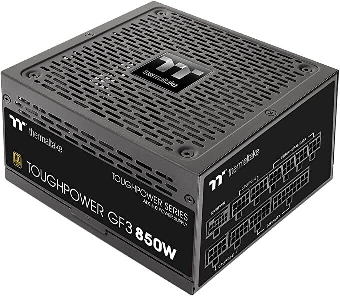 Thermaltake Toughpower GF1 850W 80+ Gold SLI/ CrossFire Ready Ultra Quiet 140mm Hydraulic Bearing Smart Zero Fan Full Modular Power Supply