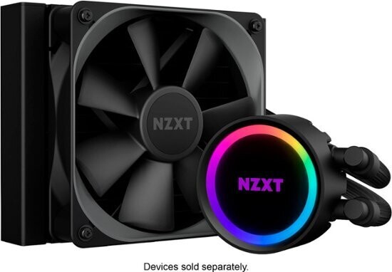 NZXT - Kraken 120mm Liquid Cooler with 1" LCD Display - Black