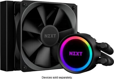 NZXT - Kraken 120mm Liquid Cooler with 1" LCD Display - Black