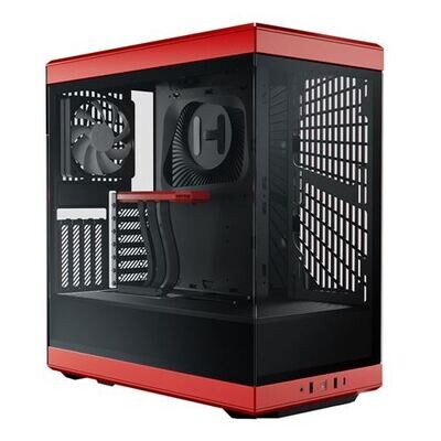 HYTE Y40 Tempered Glass ATX Mid-Tower Computer Case - Red