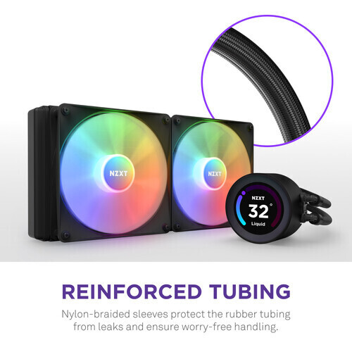 NZXT 280mm Kraken Elite RGB All-in-One Liquid CPU Cooler (Black)