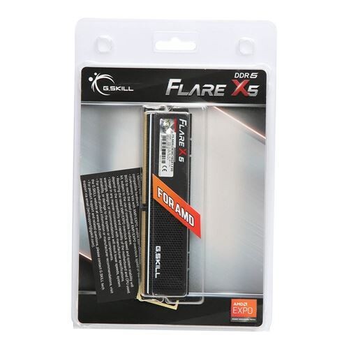 G.Skill Flare X5 16GB DDR5-5600 PC5-44800 CL36 Single Channel Desktop Memory Module F5-5600J3636C16GX1-FX5 - Black