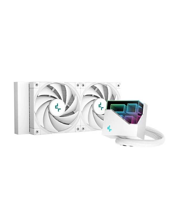 DeepCool LT520 WH Processor All-in-one liquid cooler 12 cm White