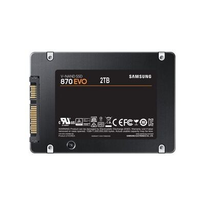 Samsung 870 EVO - 2TB SATA III 6Gb/s MLC V-NAND Flash 2GB