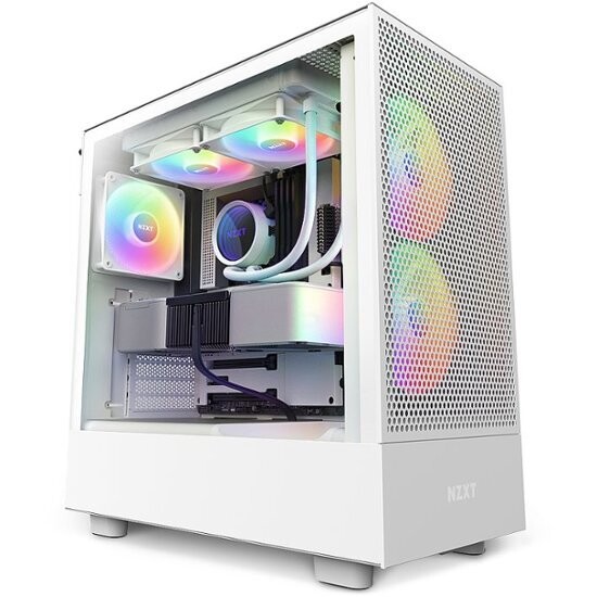 NZXT CS H5 Flow Elite RGB WHITE ATX