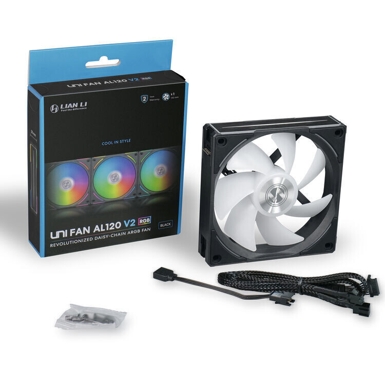 Lian Li UNI FAN AL120 V2 120mm ARGB Case Fan (Black)