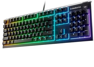 SteelSeries Apex 3 RGB Gaming Keyboard 10-Zone RGB Illumination LED Lighting