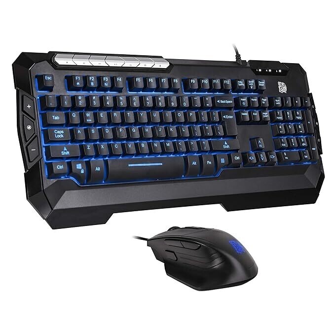 Thermaltake Tt eSPORTS Commander Combo V2, Gaming Keyboard and Gaming Mouse with 2500 DPI, 3 Color Back Lights and Lighting Effect, cm-CMC-WLXXMB-US Thermaltake Tt eSPORTS Commander Combo V2, Gaming Keyboard and Gaming Mouse with 2500 DPI, 3 Color Back Lights and Lighting Effect, cm-CMC-WLXXMB-US