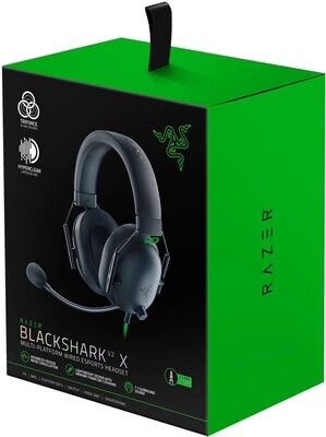 Razer - BlackShark V2 X Wired Gaming Headset for PC, PS5, PS4, Switch, Xbox X|S, and Xbox One - Black