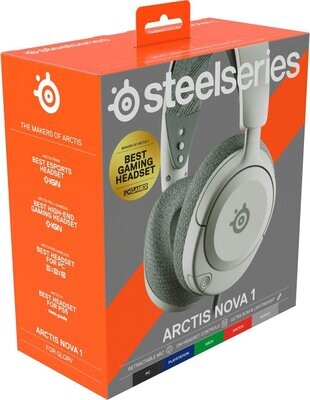 SteelSeries - Arctis Nova 1 Wired Gaming Headset for PC - White