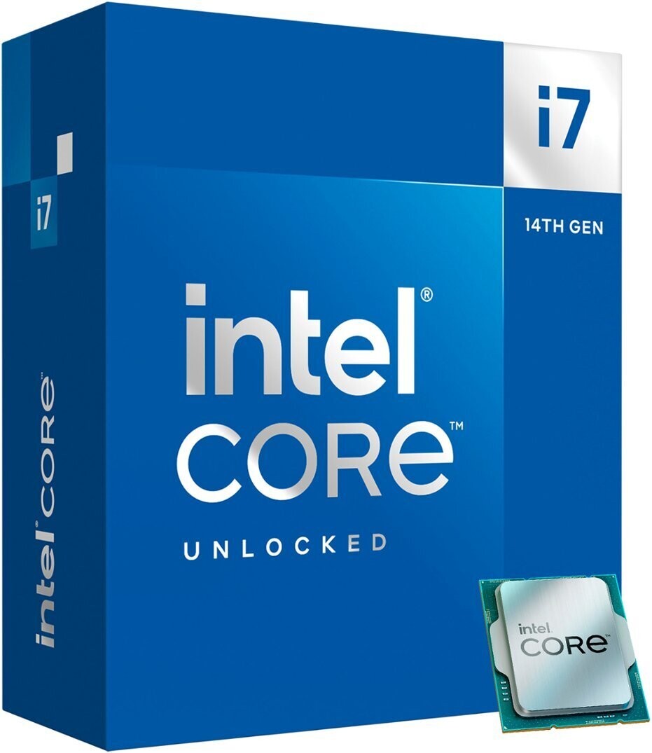 Intel - Core i7-14700K 14th Gen 20-Core 28-Thread - 4.3GHz (5.6GHz Turbo) Socket LGA 1700 Unlocked Desktop Processor - Multi
