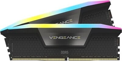 VENGEANCE® RGB 32GB (2x16GB) DDR5 DRAM 6400MT/s CL38 Memory Kit — Black