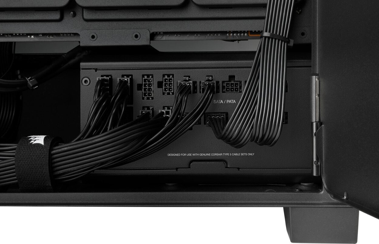 CORSAIR - RMx Shift Series RM1200x 80 Plus Gold Fully Modular ATX Power Supply with Modular Side Interface - Black