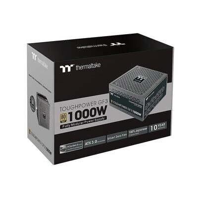 Thermaltake - Toughpower GF3 1000W 80+ Gold PCIe Gen 5 ATX 3.0 Fully Modular Power Supply - Black