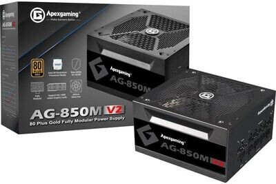 ApexGaming Intel V2-Compliant 850W 80+ Gold Full Modular Gaming PSU ; Fully Optimized for Intel i9/i7/i5 Gen 11/10 CPU