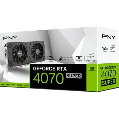 PNY NVIDIA GeForce RTX 4070 SUPER OC DF Graphics Card