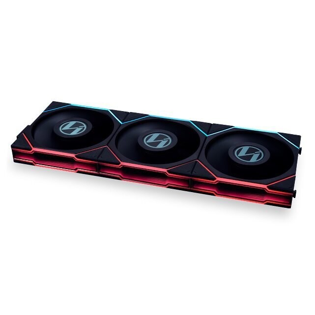 Lian Li UNI FAN TL LCD 120/Black/Triple Pack/With Controller-12TLLCD3B.US
