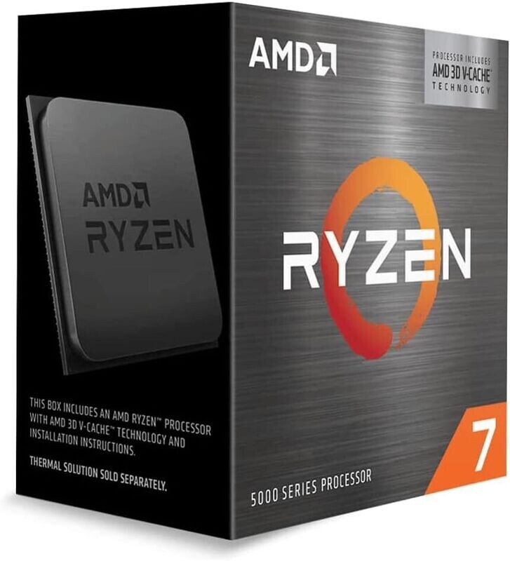AMD Ryzen™ 7 5800X3D 8-core, 16-Thread Desktop Processor with AMD 3D V-Cache™ Technology