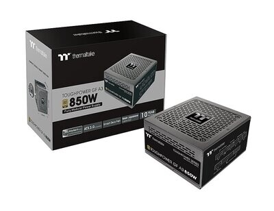 Thermaltake - Toughpower GF A3 850W 80 PLUS Gold PCIe Gen 5 ATX 3.0 Ready Fully Modular Power Supply - Black