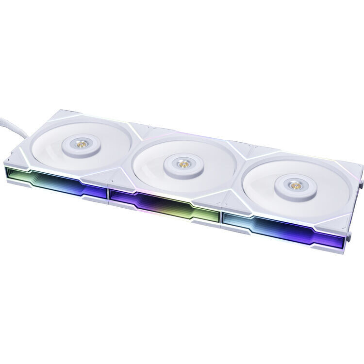 Lian Li UNI FAN TL 120mm Fan (3-Pack with Controller, Reverse Blades, White)