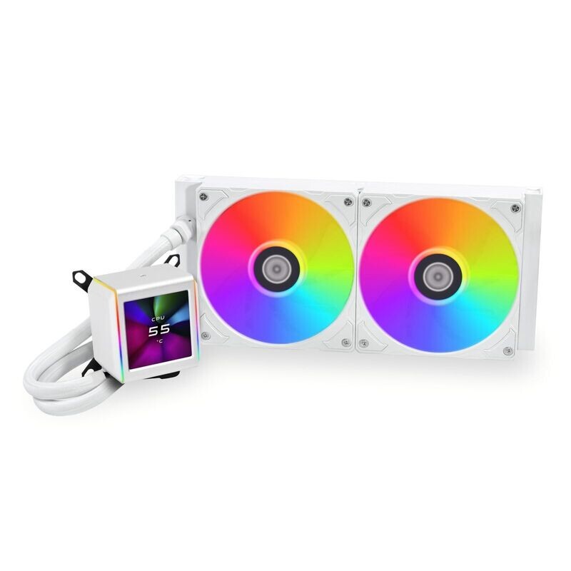 Lian Li Galahad II LCD 280 AIO CPU Liquid Cooler White