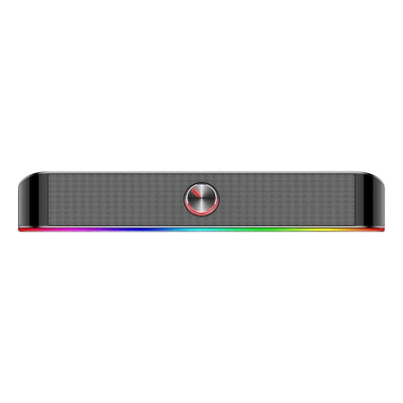 Redragon 2,0 Sound Bar Adiemus 2 X 3W Rgb Usb|Aux Pc Gaming Speaker – Black