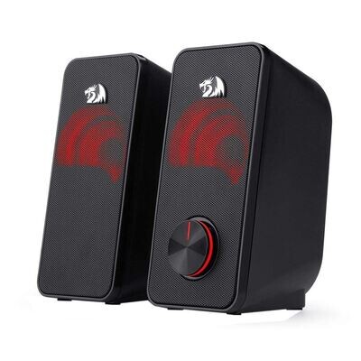 Redragon GS500 Stentor 2 Channel Gaming Stereo Computer Speakers - Black
