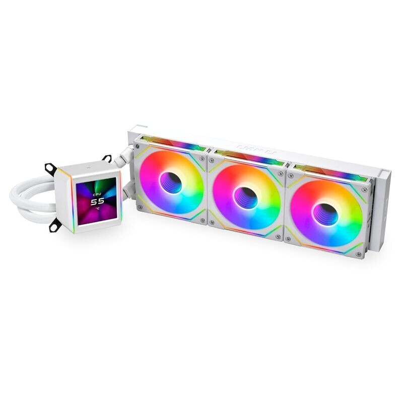 Lian Li Galahad II LCD SL-INF 360 AIO CPU Liquid Cooler White Lian Li Galahad II LCD SL-INF 360 AIO CPU Liquid Cooler White