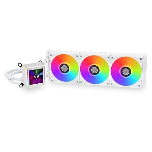 LIAN LI GALAHAD II LCD 360 AIO CPU LIQUID COOLER WHITE