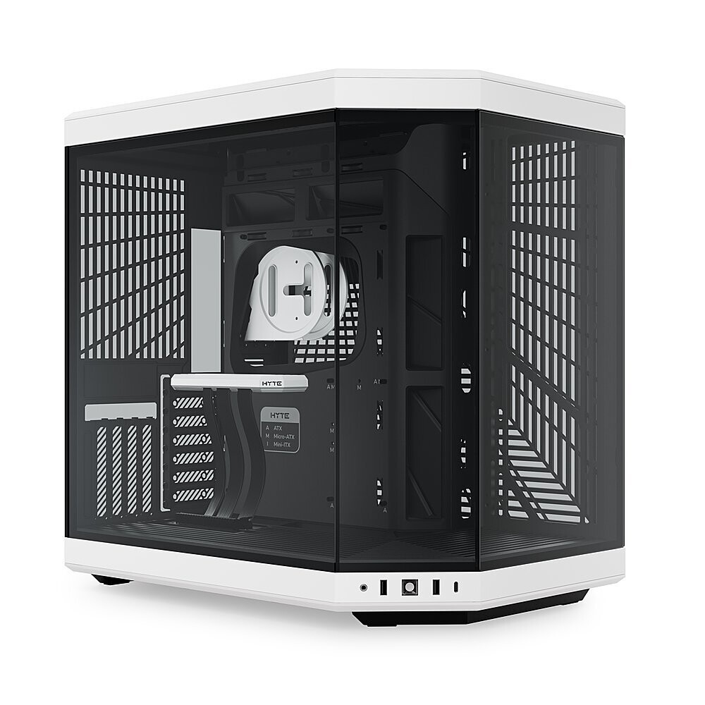 HYTE Y70 ATX Mid-Tower Case - Black/White Model:CS-HYTE-Y70-BW No LCD screen in front Case only