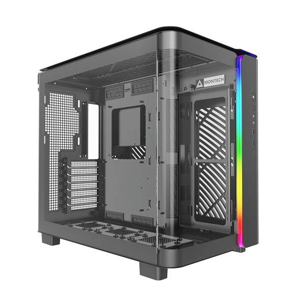 MONTECH KING 95 (B) Dual-Chamber ATX Mid-Tower PC Gaming Case Black