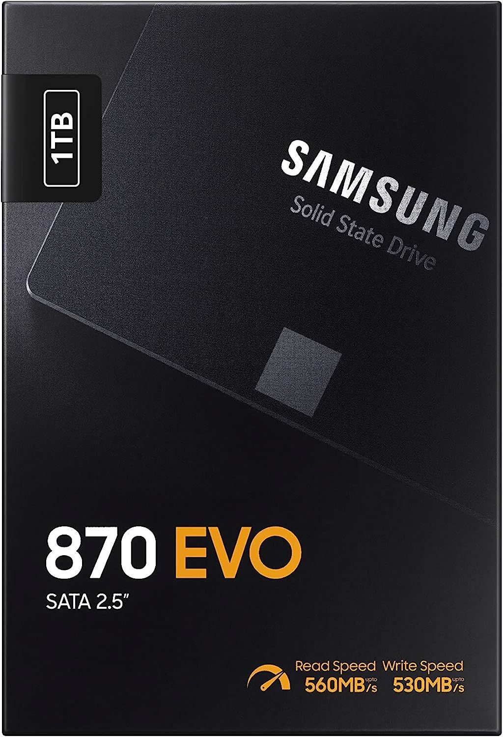 Samsung 870 EVO SATA III SSD 1TB 2.5”