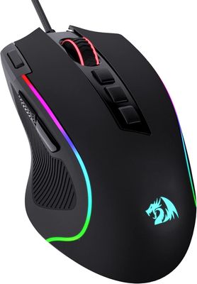 Redragon M612 Predator RGB Gaming Mouse, 8000 DPI Wired Optical, 11 Programmable Buttons & 5 Backlit Modes, Software Supports DIY Keybinds Rwwwd Fire Button (Black) Redragon M612 Predator RGB Gaming Mouse, 8000 DPI Wired Optical, 11 Programmable Buttons & 5 Backlit Modes, Software Supports DIY Keybinds Rwwwd Fire Button (Black)