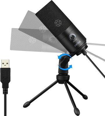 FIFINE USB Microphone, Metal Condenser Recording Microphone for Laptop MAC or Windows Cardioid Studio Recording Vocals, Voice Overs,Streaming Broadcast and YouTube Videos-K669B FIFINE USB Microphone, Metal Condenser Recording Microphone for Laptop MAC or Windows Cardioid Studio Recording Vocals, Voice Overs,Streaming Broadcast and YouTube Videos-K669B