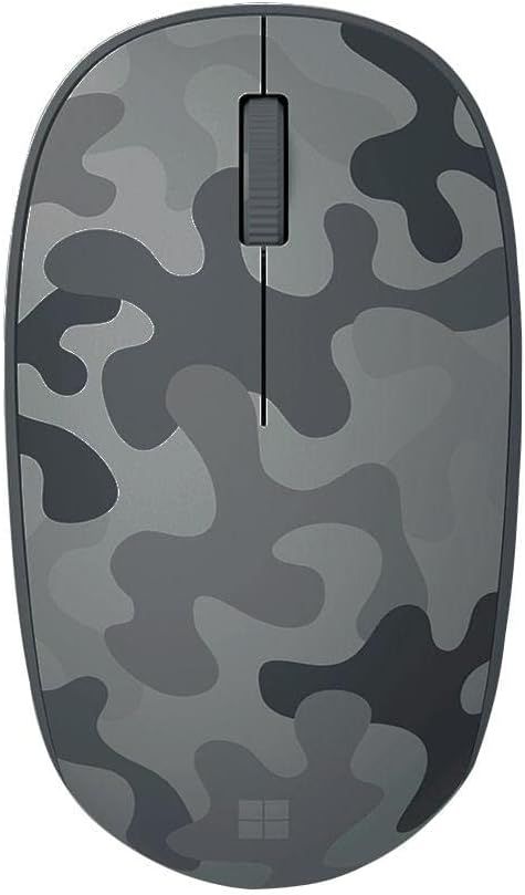 Microsoft Bluetooth Mouse - Arctic Camo. Compact, Comfortable Design, Right/Left Hand Use, 3-Buttons, Wireless Bluetooth Mouse for PC/Laptop/Desktop, Works with for Mac/Windows Computers