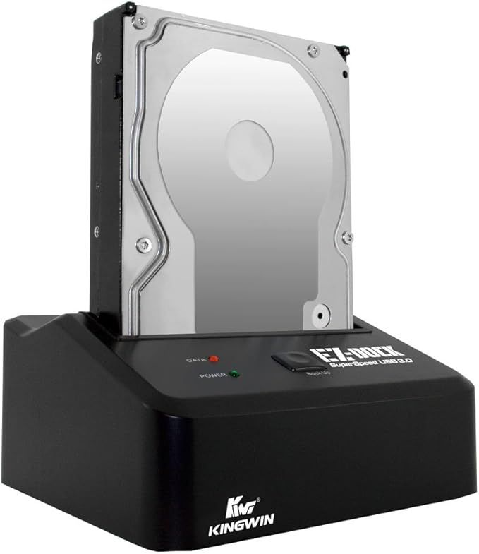 Kingwin USB 3.0 to SSD / SATA Hard Drive Docking Station. Compatible w/ 2.5”/3.5” Inch SATA HDD / SSD (SATA I/II/III) Performance. [Hot Swap Function] Tool-Free Design, 5Gbps Speed & Support UASP