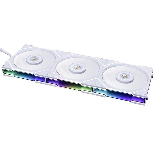 Lian Li UNI FAN TL 120 -Daisy -Chain Style- LCP Fan Blades- Triple Pack- White