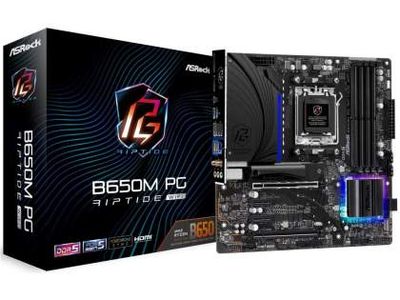ASRock B650M PG RIPTIDE WIFI AM5 Micro-ATX Mainboard