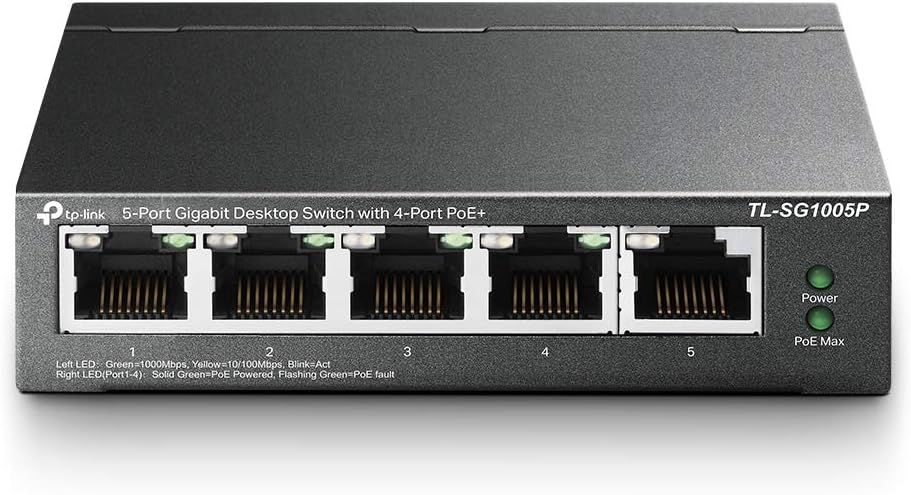 TP-Link TL-SG1005P 5-Port Gigabit PoE+ Unmanaged Switch
