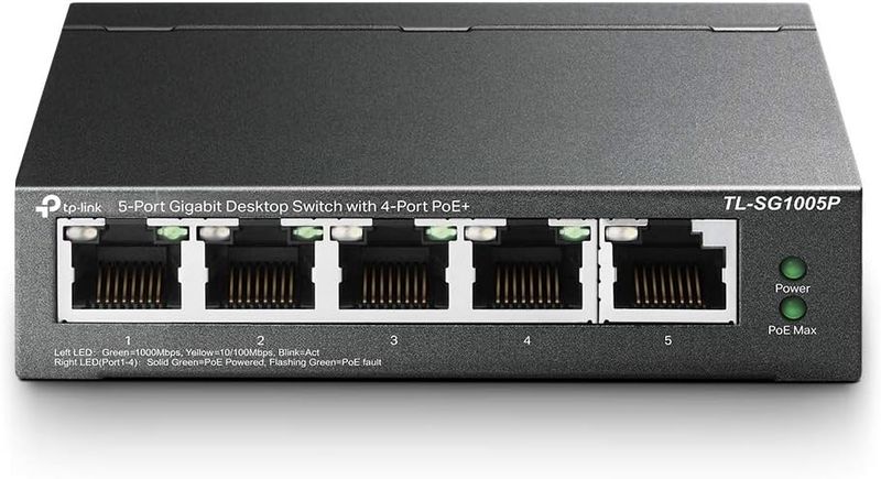 TP-Link TL-SG1005P 5-Port Gigabit PoE+ Unmanaged Switch