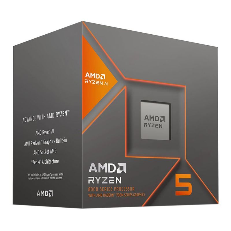 AMD Ryzen 5 8600G AM5 4.3GHz 6-Core Boxed Processor - Wraith Stealth Cooler Included