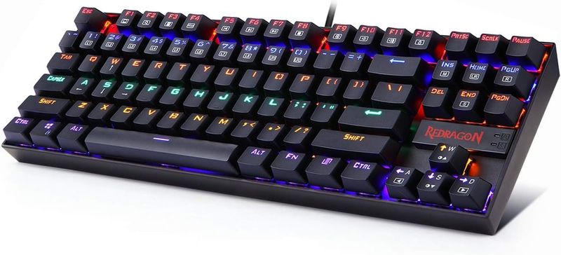 Redragon K552-R KUMARA Rainbow RGB Backlit Mechanical Gaming Keyboard