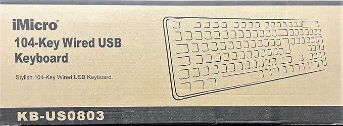 KB-US0803 104-Key Wired USB English Keyboard