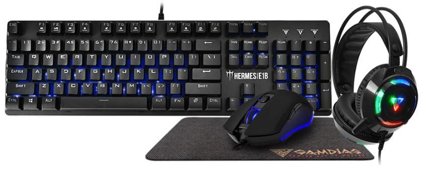 GAMDIAS HERMES E1B GAMING 4-IN-1 GAMING COMBO